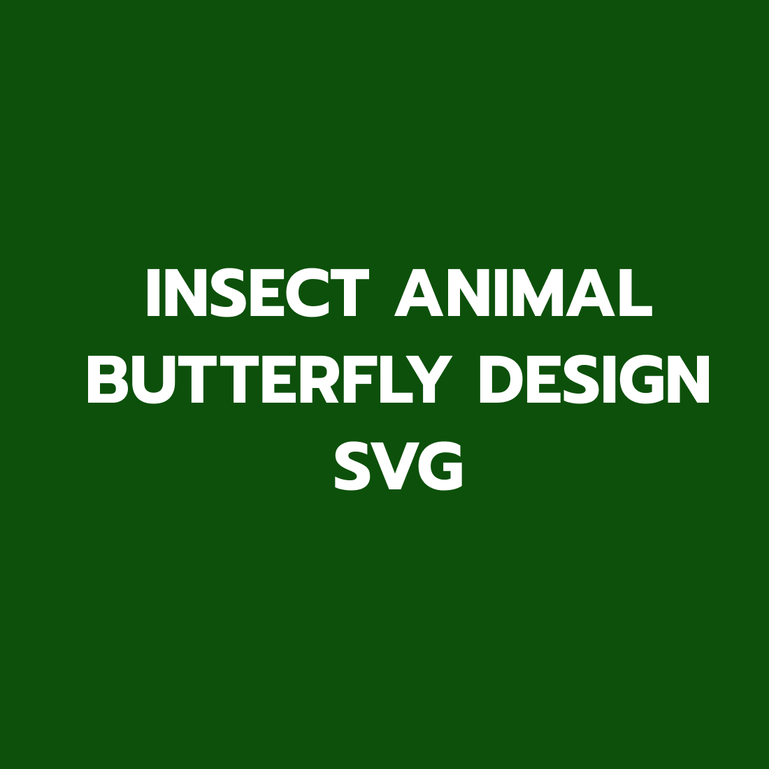 Insect Animal Butterfly Design SVG preview.