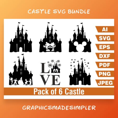Castle SVG Bundle main cover.
