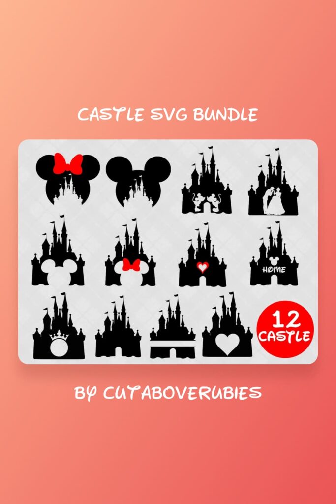 Castle SVG bundle Pinterest.