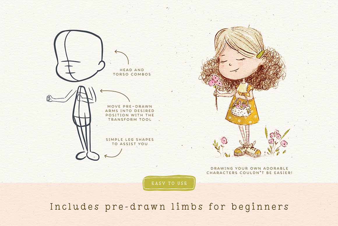 Pre-drawn Limbs for Beginners.