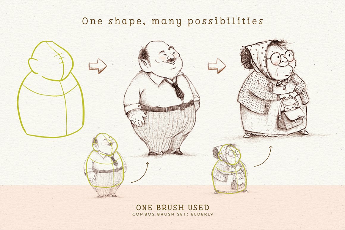 Many Possibilities of One Brush.