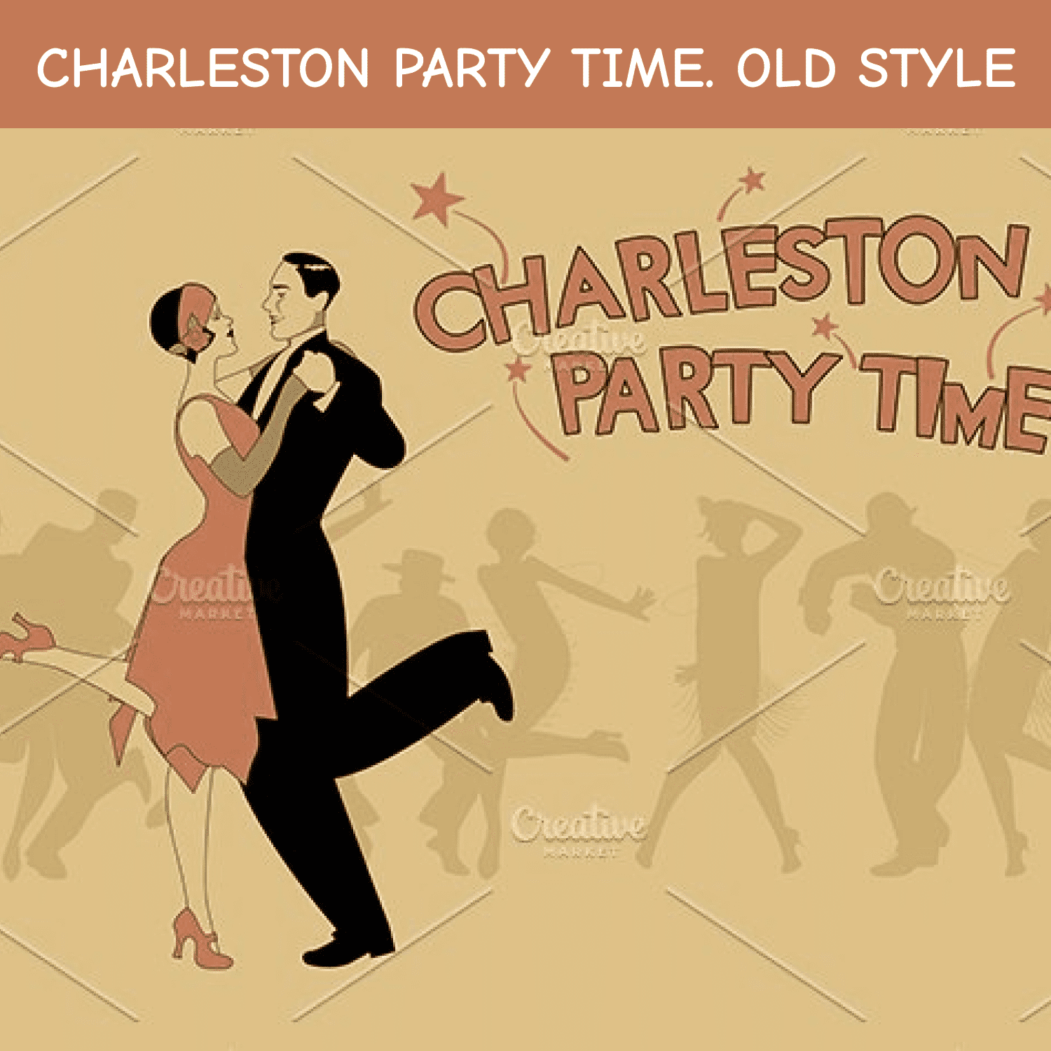 charleston party time. old style cover image.