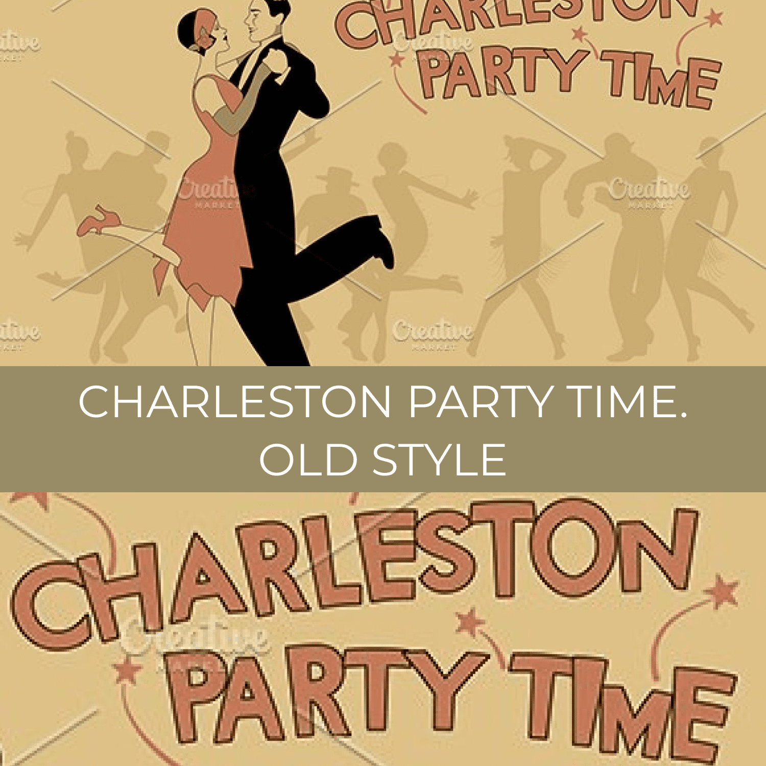 charleston party time. old style preview image.