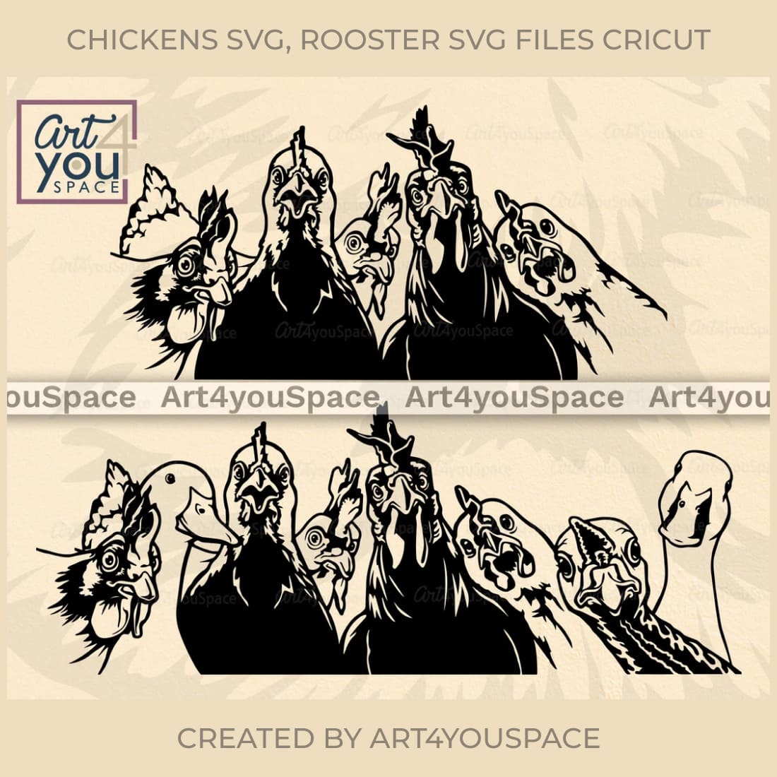chickens svg rooster svg files cricut cover image.