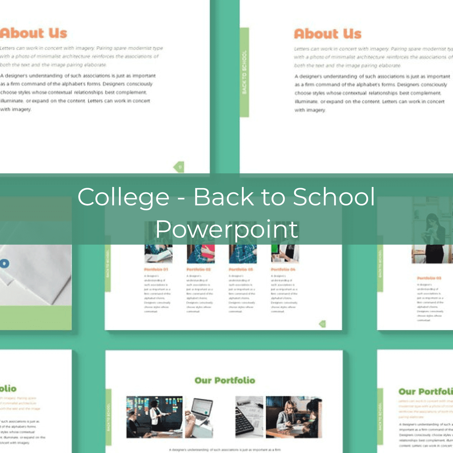 college back to school powerpoint preview image.