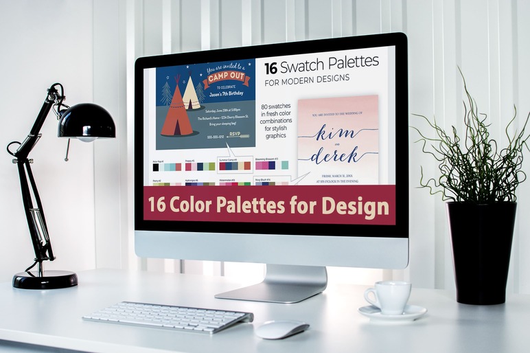 16 Color Palettes For Design, On The Monoblock.