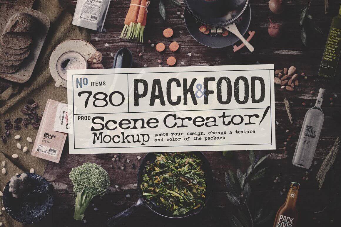 PACK&FOOD Creator - top view.