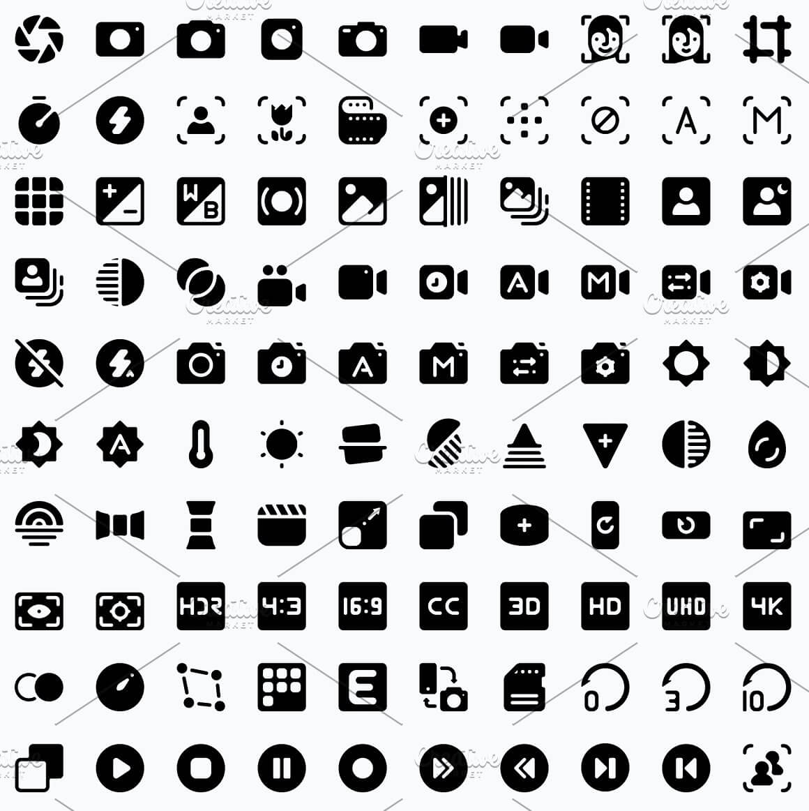 Preview camera and photography, Roundies 2200 Solid Icons.