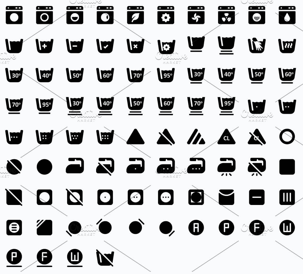 Preview laundry, Roundies 2200 Solid Icons.