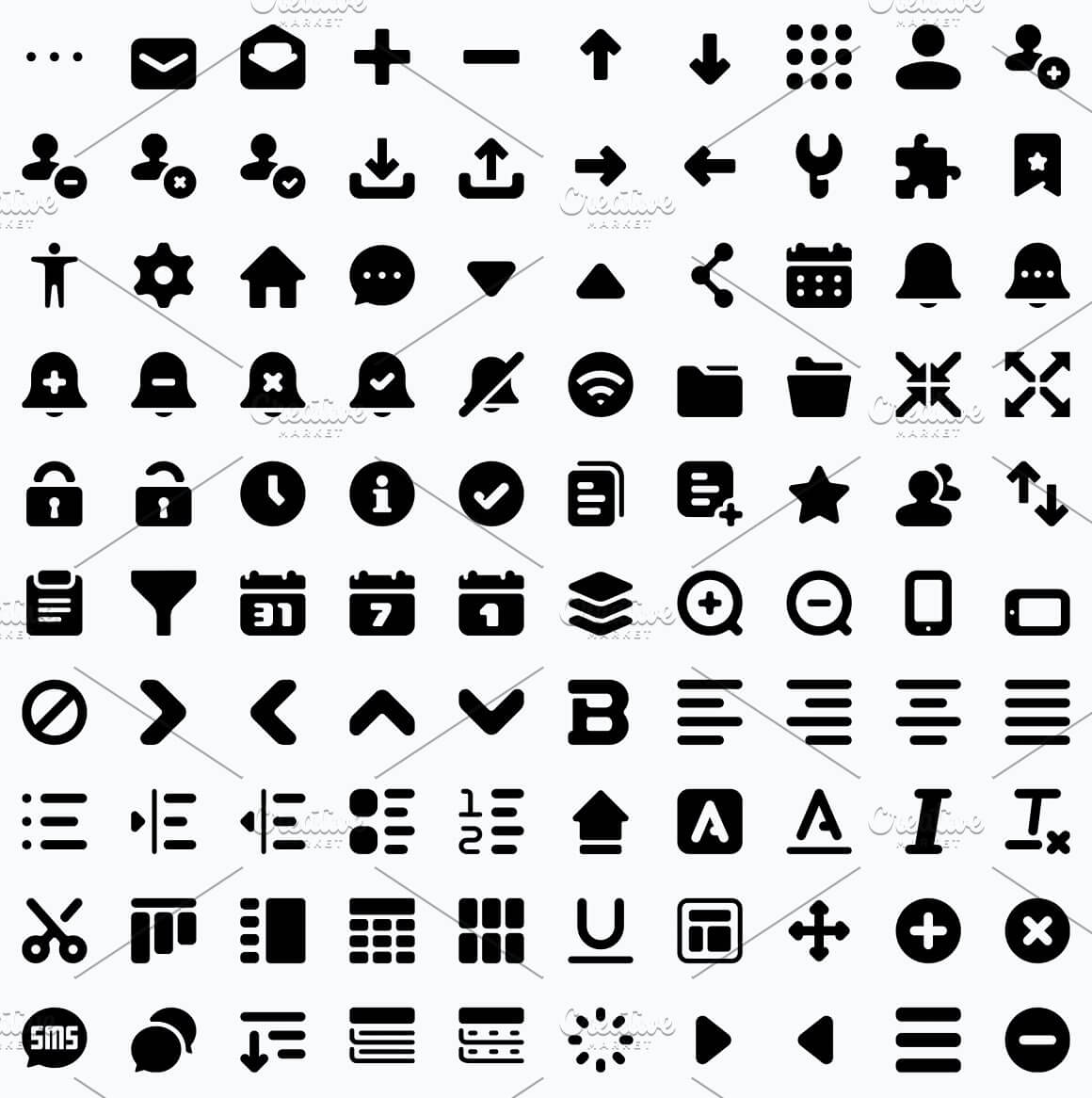 Preview utility 1, Roundies 2200 Solid Icons.