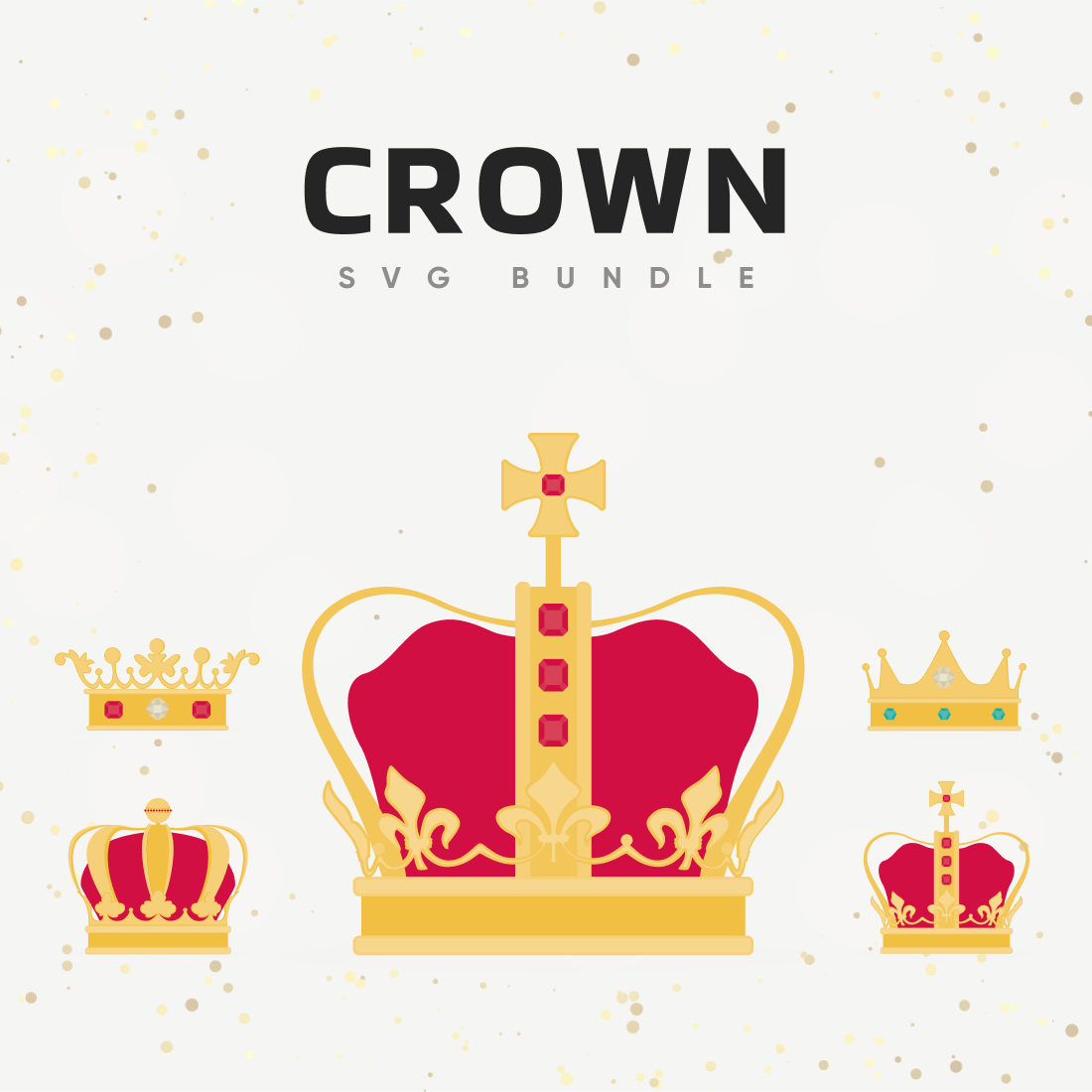 crown svg files pack cover image.