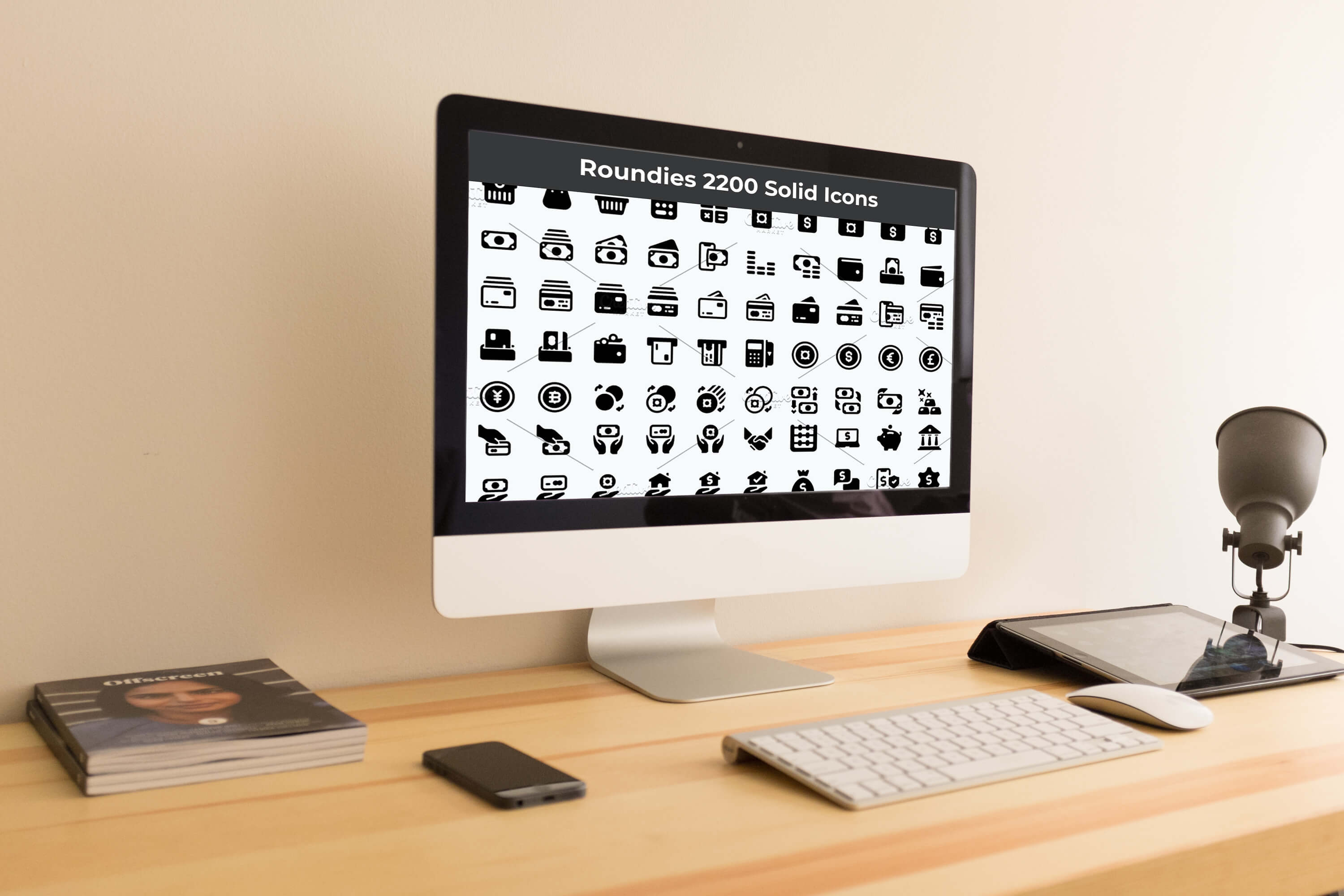 Desktop option of the Roundies 2200 Solid Icons