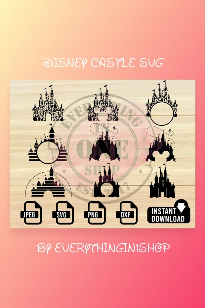 Disney Castle SVG Pinterest.