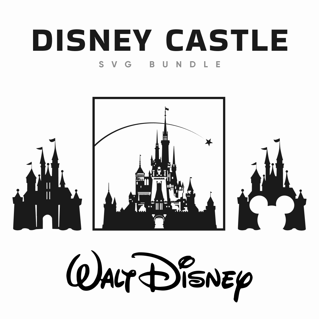 disney castle svg bundle cover