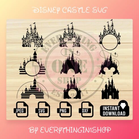 Disney Castle SVG cover.
