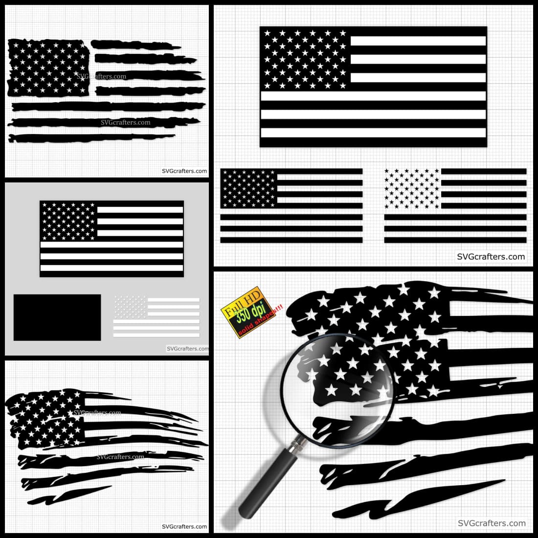 distressed flag svg american flag svg preview image.