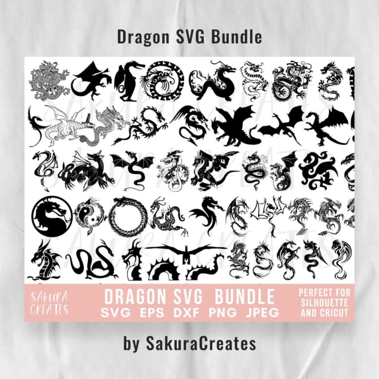 Dragon SVG Bundle - Dragon Clipart – MasterBundles