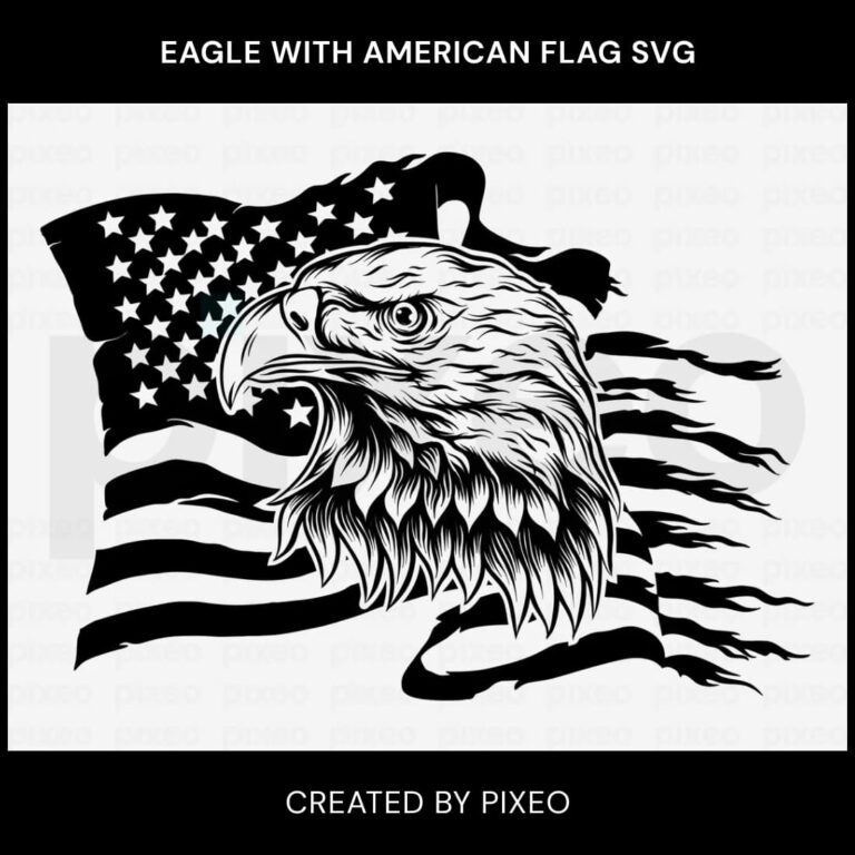 Eagle With American Flag SVG – MasterBundles