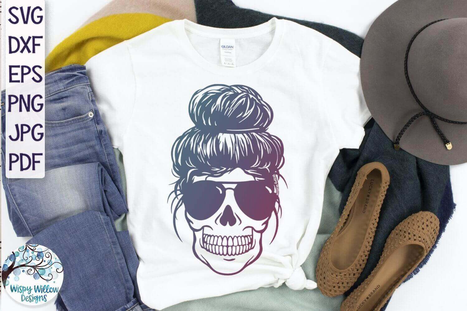 Beautiful T-shirt with Skull.