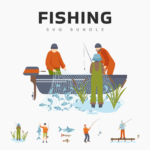 fishing svg bundle cover image.