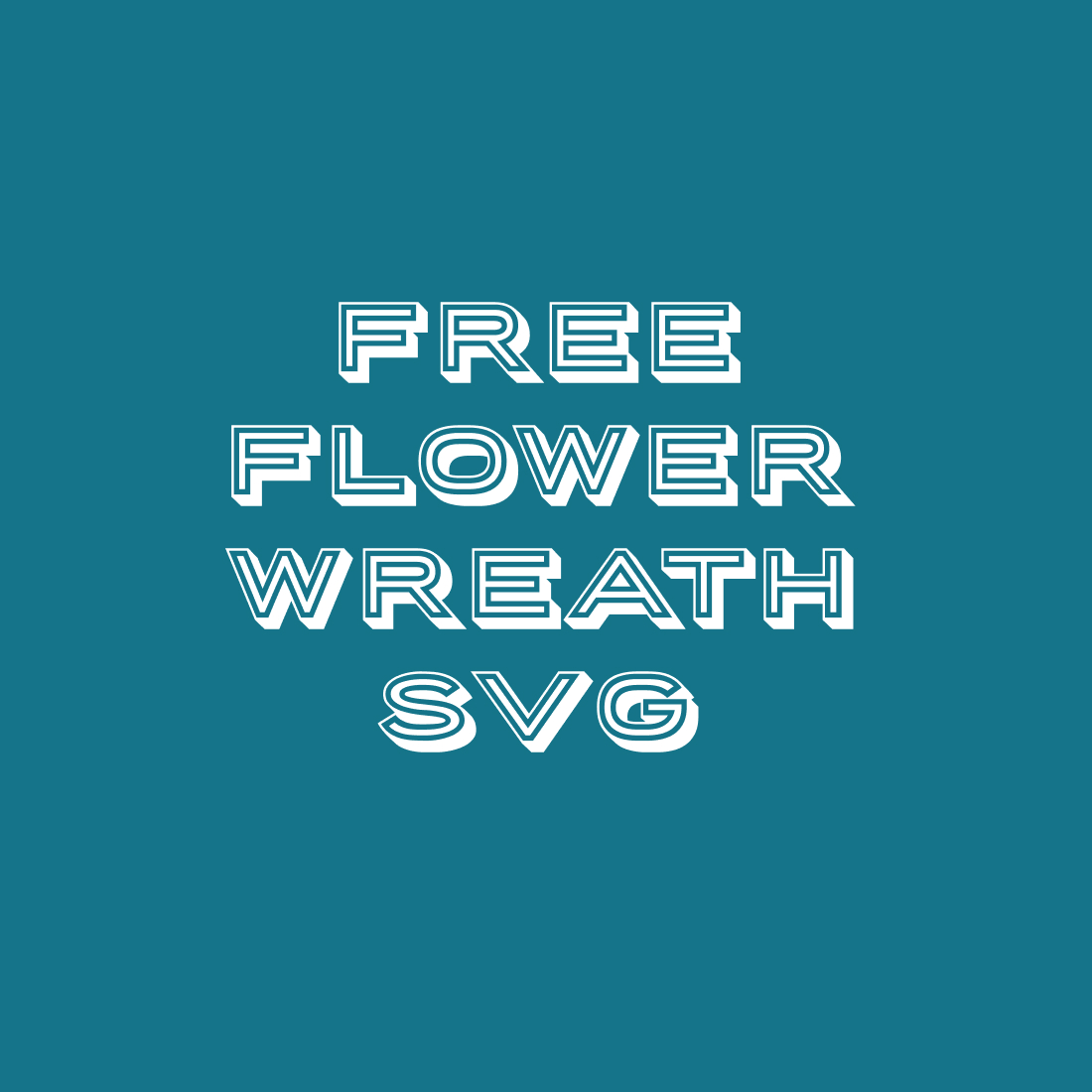 Free Flower Wreath SVG preview.