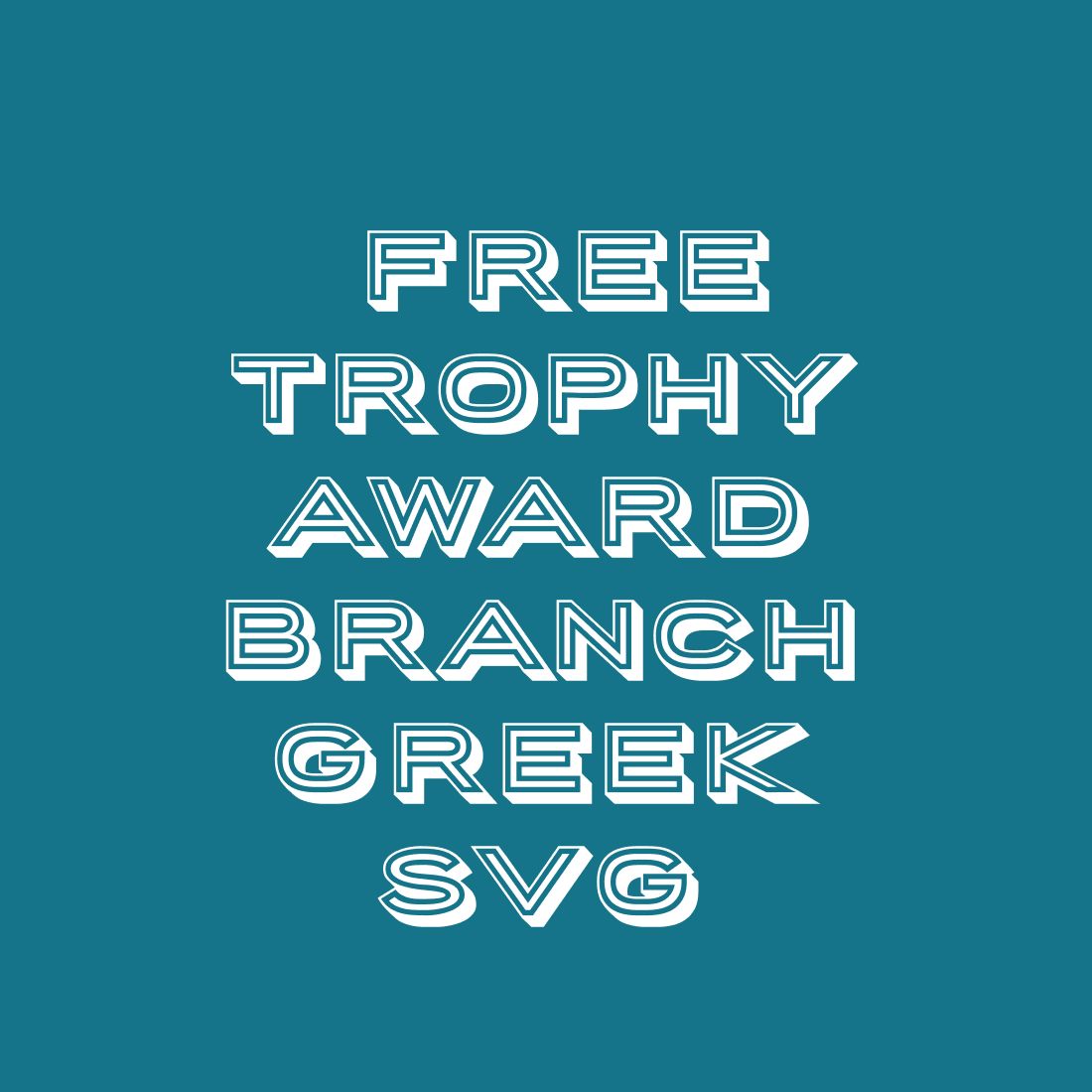 Free Trophy Award Branch Greek SVG cover image.