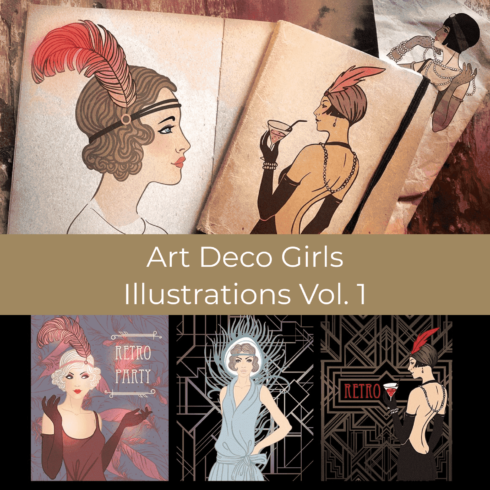 Art Deco Girls Illustrations Vol. 1 – MasterBundles