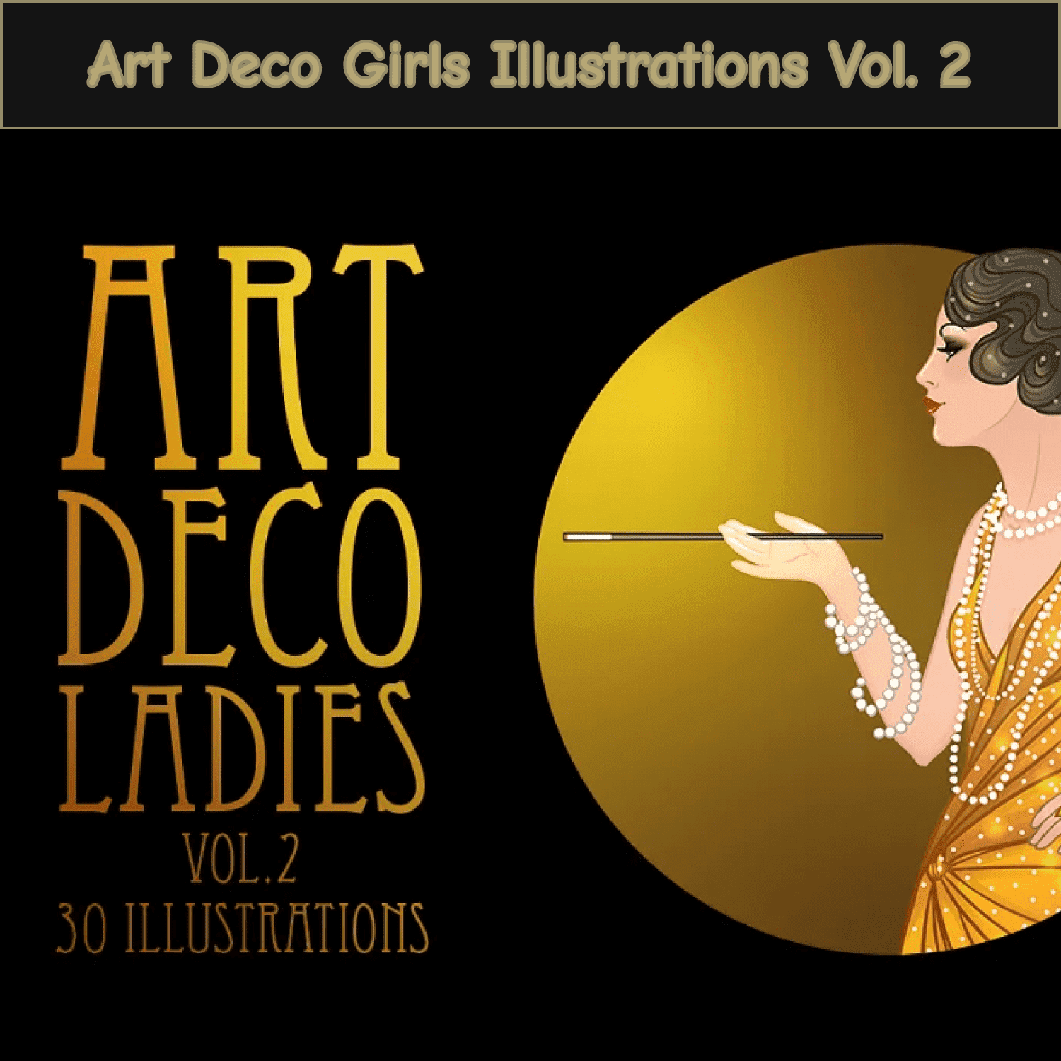 Art Deco Girls Illustrations Vol. 2 cover image.