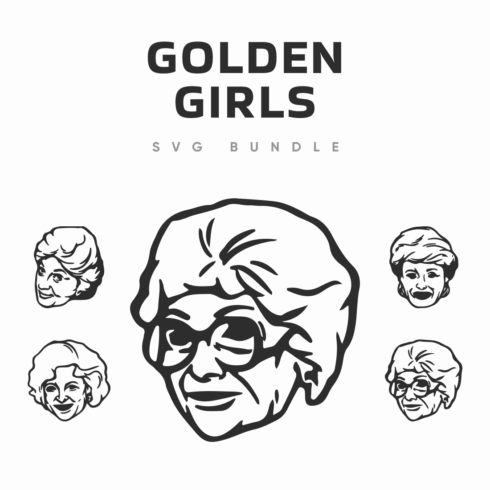 golden girls svg bundle cover image.