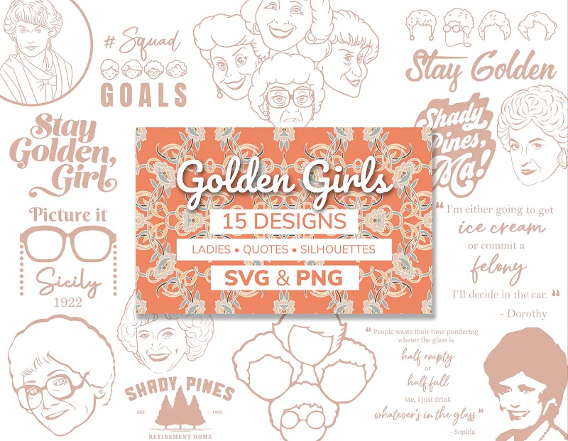 Golden Girls SVG & PNG preview.