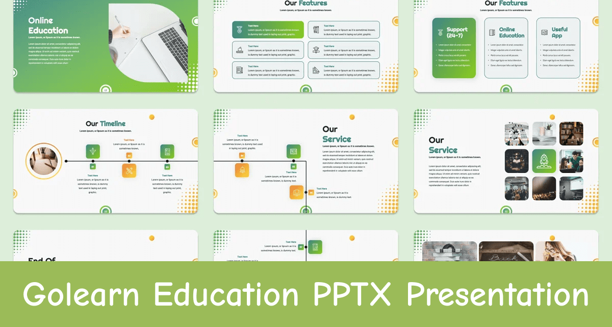 golearn education pptx presentation facebook image.
