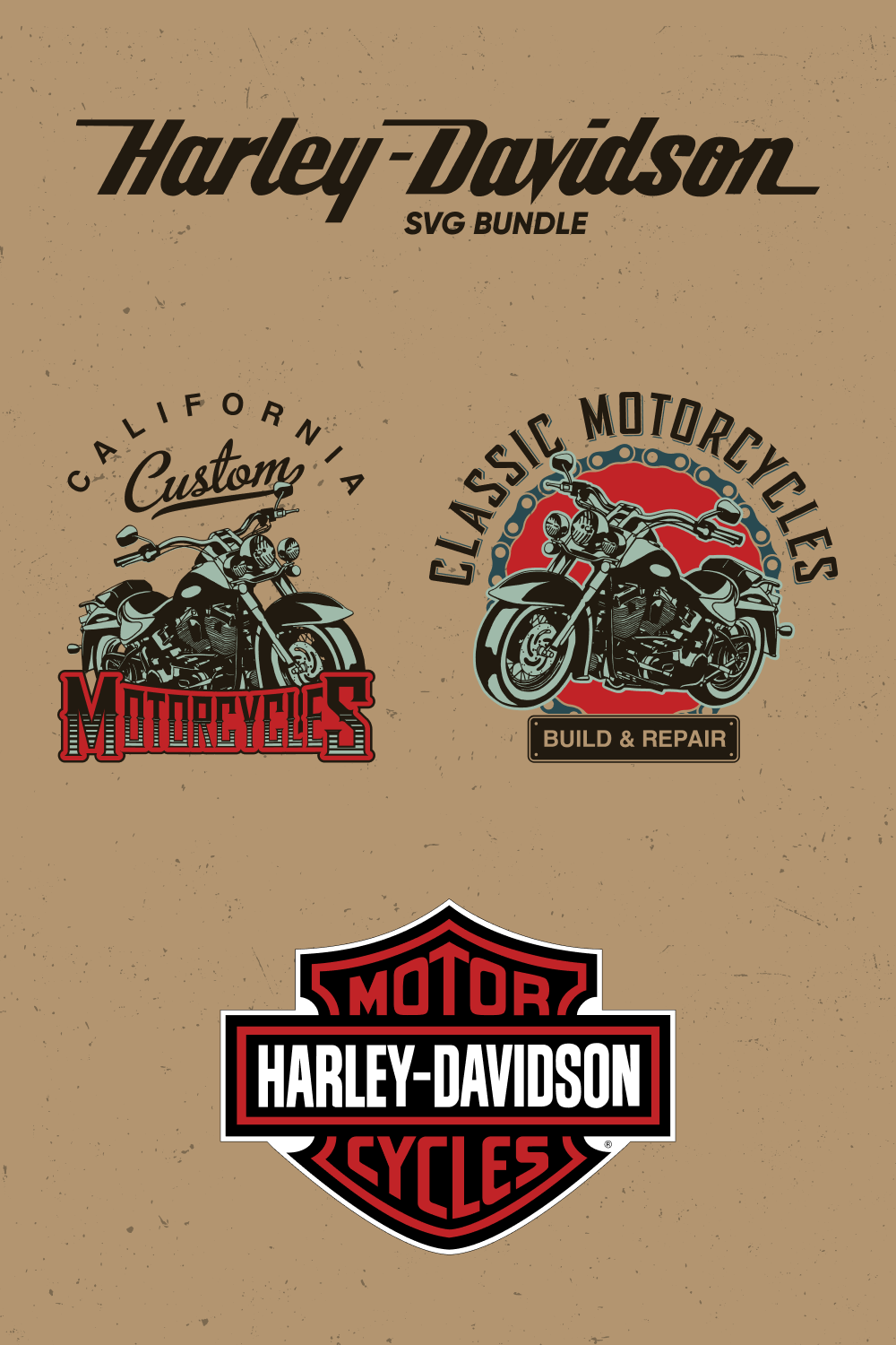 Harley Davidson Logos SVG – MasterBundles