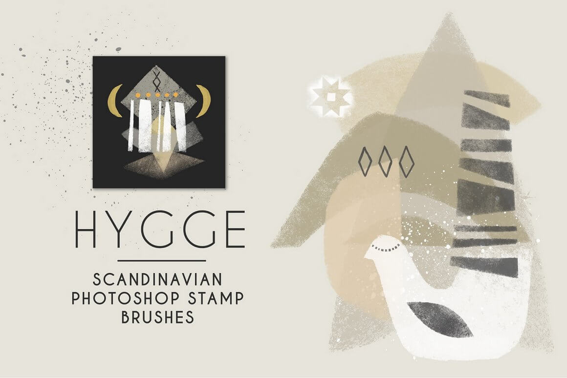 Hygge Scandinavian Stamp Brushes.