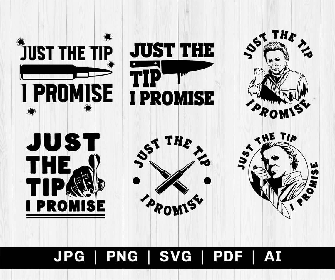 Just the Tip Svg 