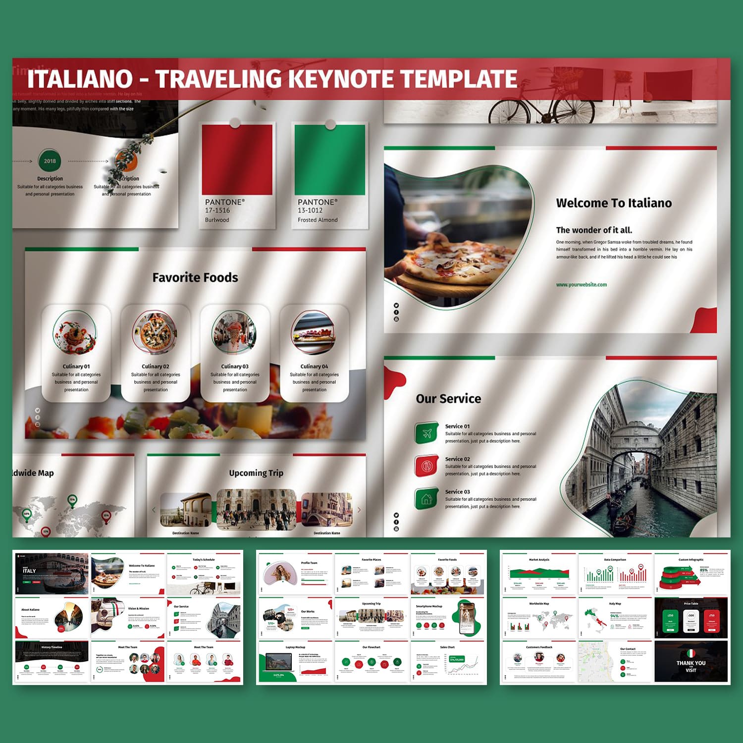 Italiano - Traveling Keynote Template main cover.