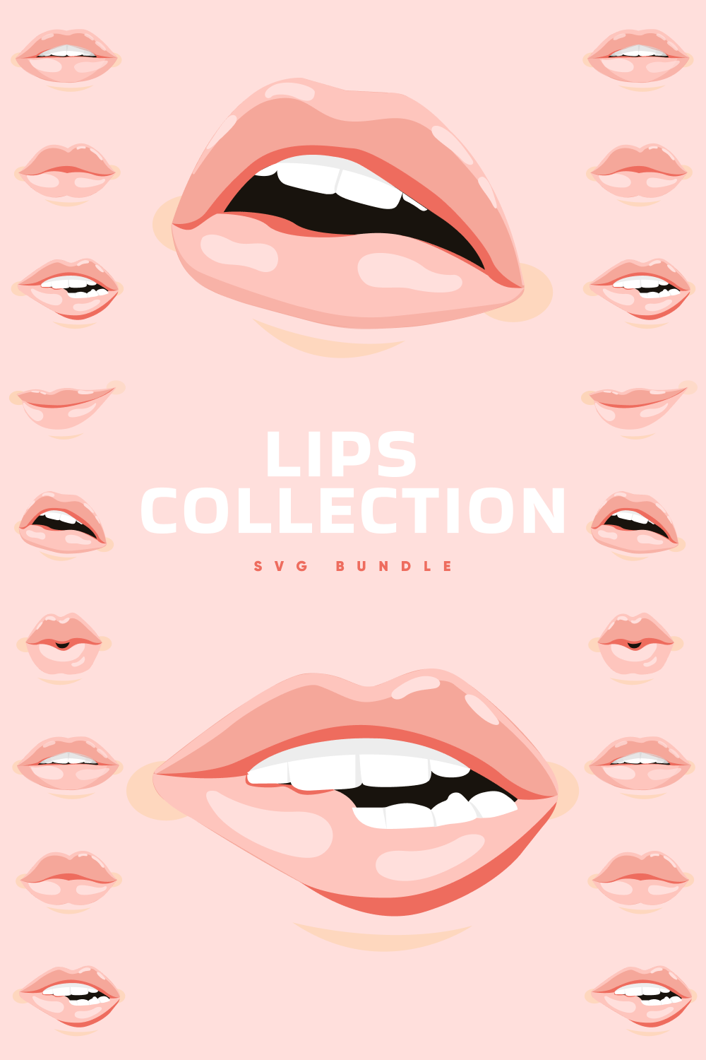 Christmas Dripping Lips Bundle Lips Biting Svg Dripping Lips 