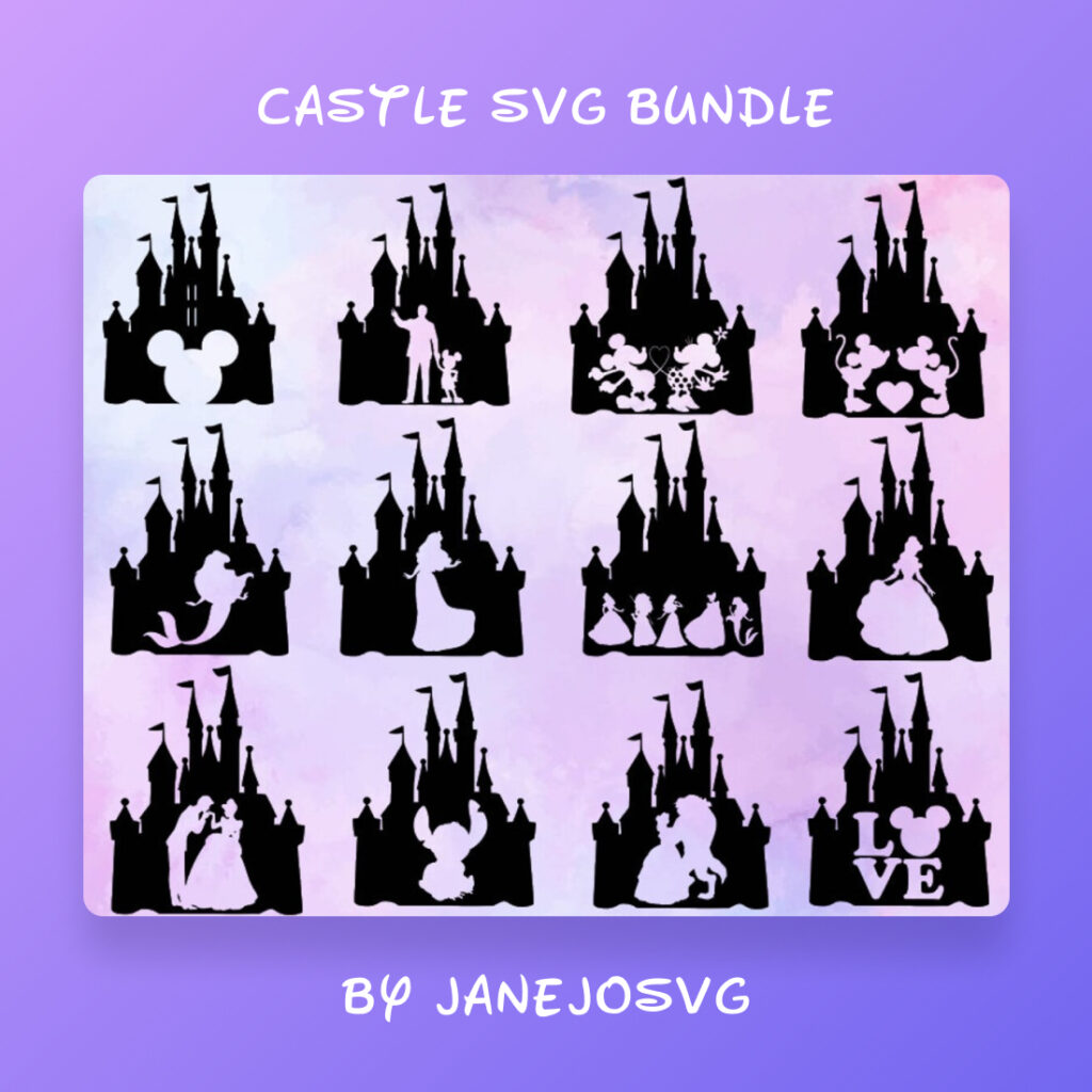 Magic Castle SVG Bundle cover.