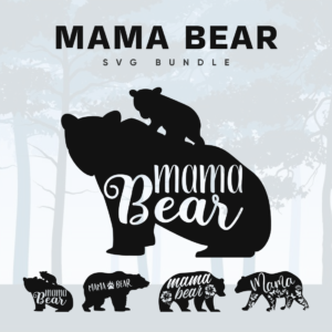 mama bear svg bundle cover