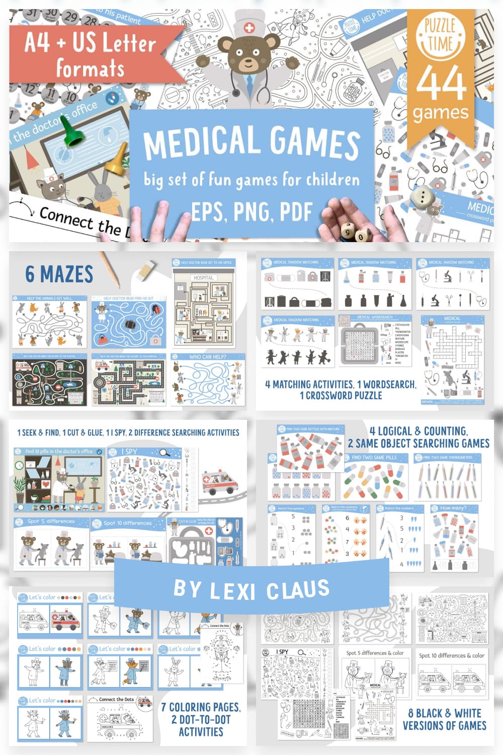 medical games pinterest image.