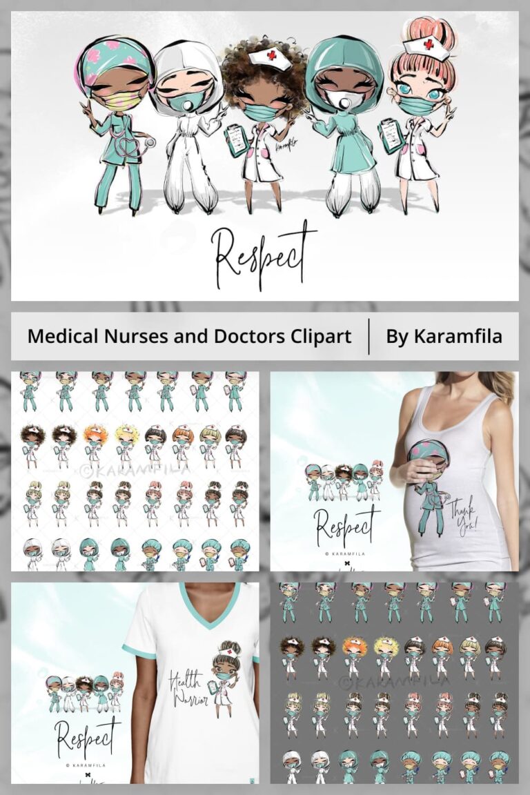 Medical Nurses and Doctors Clipart – MasterBundles