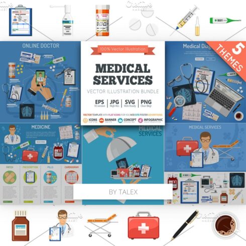 medical services themes cover image.