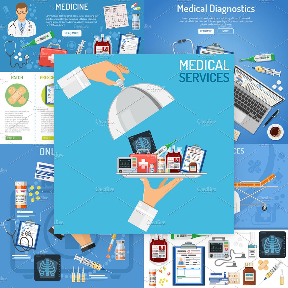 medical services themes preview image,