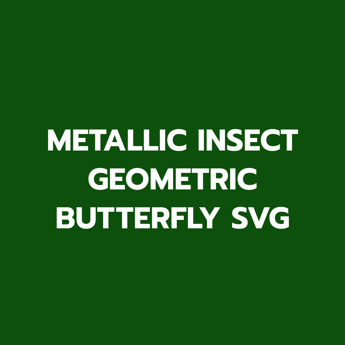 metallic insect geometric butterfly svg