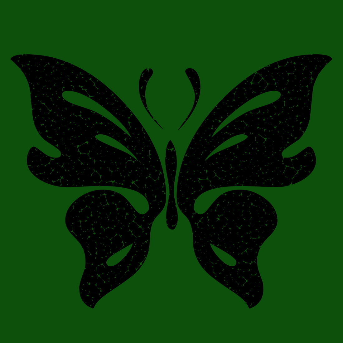 Metallic Insect Geometric Butterfly SVG preview.