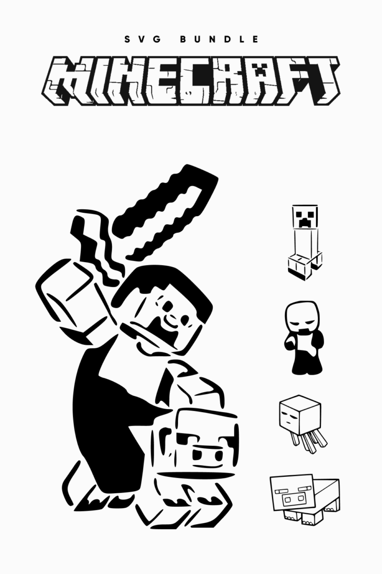 Minecraft SVG Files Bundle – MasterBundles