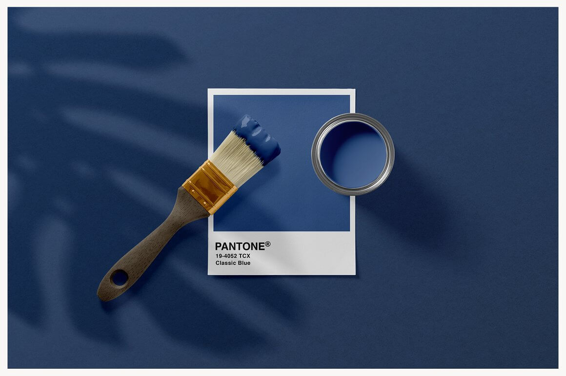 Blue Pantone.