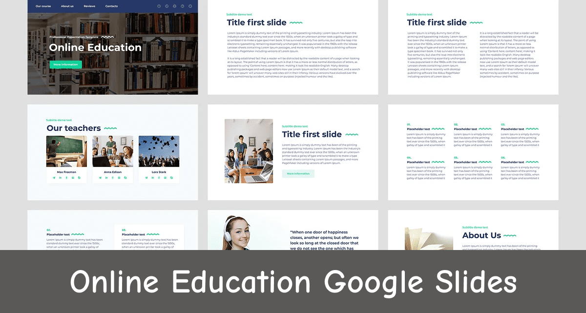 Online Education Google Slides – MasterBundles