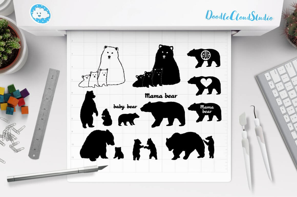 Bears on paper.