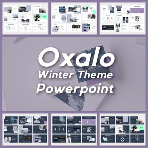 oxalo winter theme powerpoint cover image.