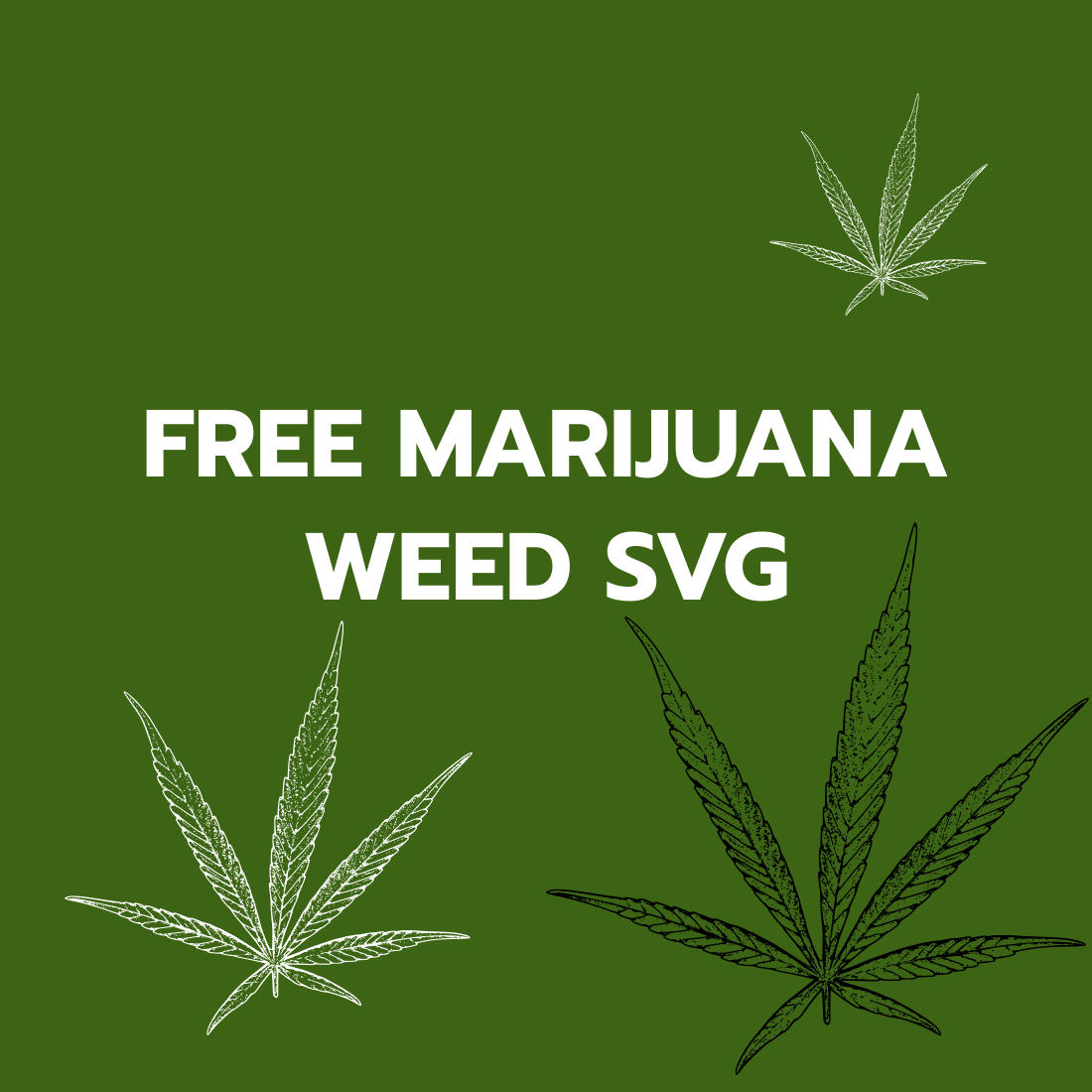 Free Marijuana Weed SVG cover.
